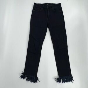Just Black Denim Blue Rough Hem Skinny Jeans Size 24 Women’s